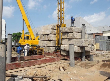 Quy trình thi công cọc đóng và những lưu ý khi thi công ép cọc