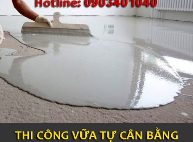 THI CÔNG SÀN BẰNG VỮA TỰ SAN PHẲNG